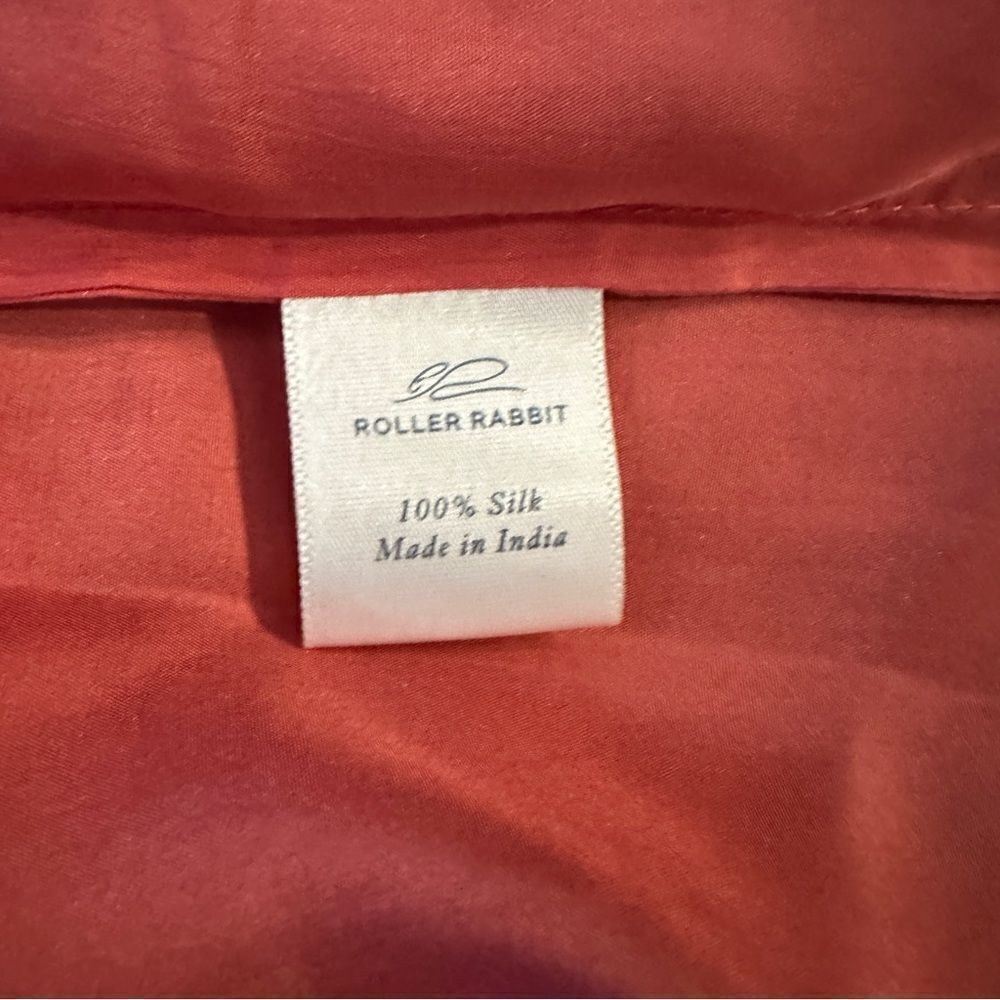 Roller Rabbit Ishorya Coral Silk Blouse - Picture 6 of 9